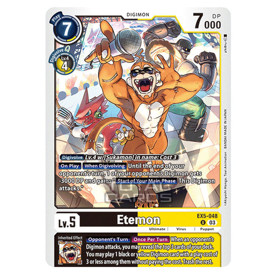 Digimon Card Game - EX05 - Animal Colosseum - Etemon - (Uncommon) - EX5-048