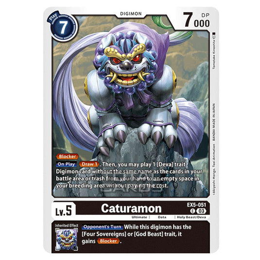Digimon Card Game - EX05 - Animal Colosseum - Caturamon - (Common) - EX5-051