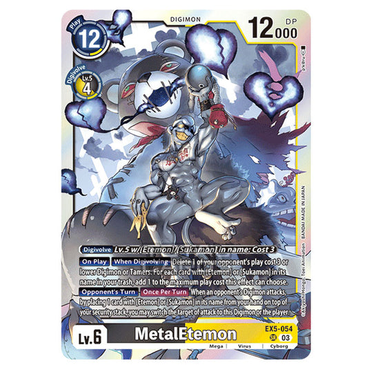 Digimon Card Game - EX05 - Animal Colosseum - MetalEtemon - (Super Rare) - EX5-054
