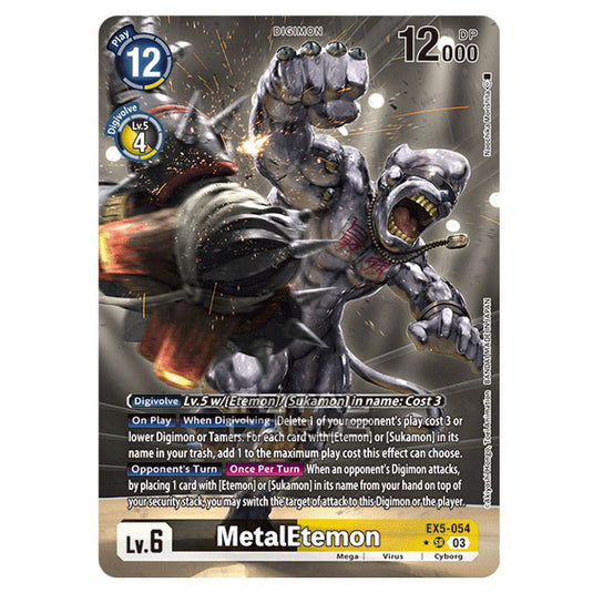 Digimon Card Game - EX05 - Animal Colosseum - MetalEtemon - (Alternative Art) - EX5-054a