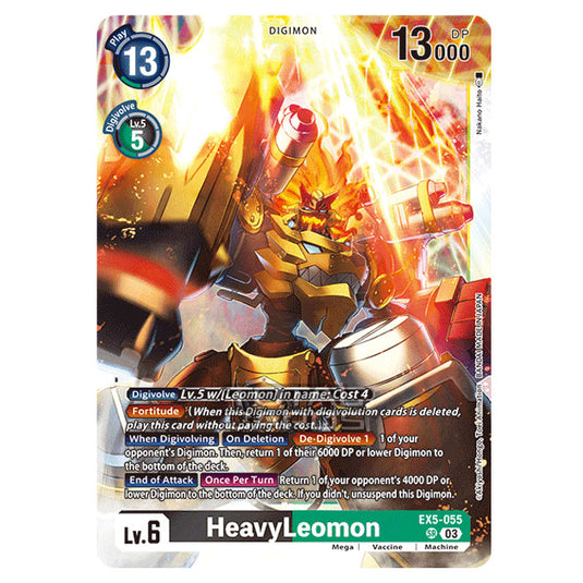 Digimon Card Game - EX05 - Animal Colosseum - HeavyLeomon - (Super Rare) - EX5-055