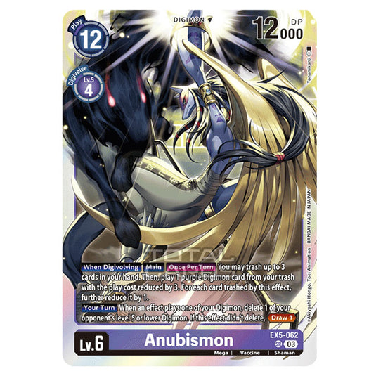 Digimon Card Game - EX05 - Animal Colosseum - Anubismon - (Super Rare) - EX5-062