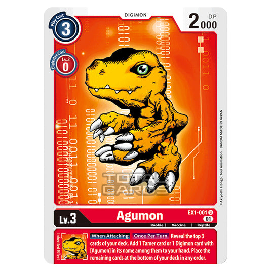 Digimon Card Game - Classic Collection (EX01) - Agumon (Uncommon) - EX1-001