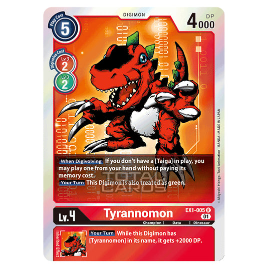 Digimon Card Game - Classic Collection (EX01) - Tyrannomon (Rare) - EX1-005