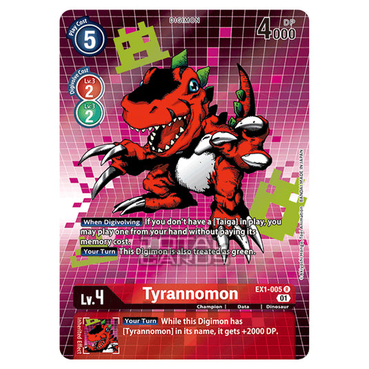 Digimon Card Game - Classic Collection (EX01) - Tyrannomon (Rare) - EX1-005A