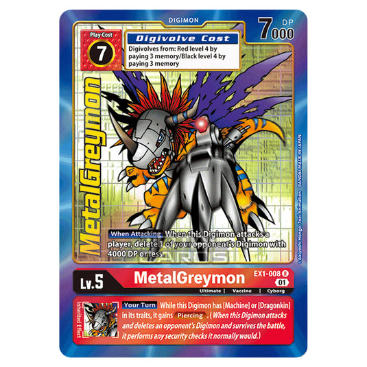 Digimon Card Game - Classic Collection (EX01) - MetalGreymon (Rare) - EX1-008A