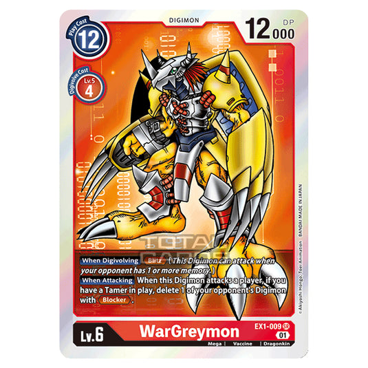 Digimon Card Game - Classic Collection (EX01) - WarGreymon (Super Rare) - EX1-009