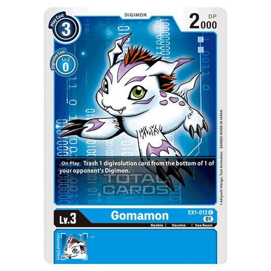 Digimon Card Game - Classic Collection (EX01) - Gomamon (Common) - EX1-012