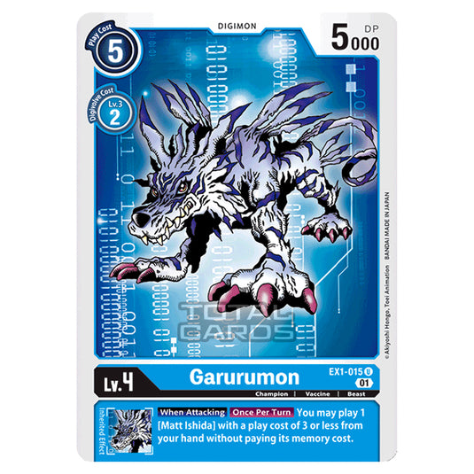 Digimon Card Game - Classic Collection (EX01) - Garurumon (Uncommon) - EX1-015