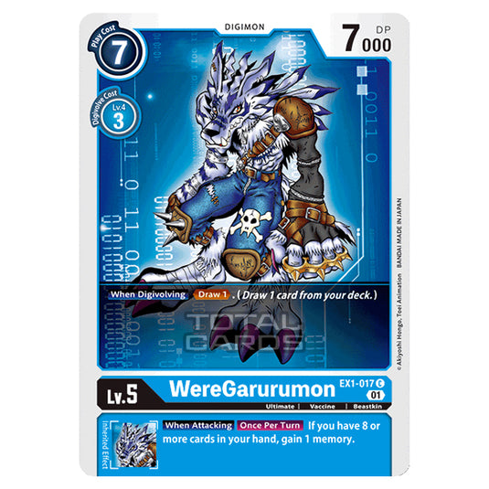 Digimon Card Game - Classic Collection (EX01) - WereGarurumon (Common) - EX1-017