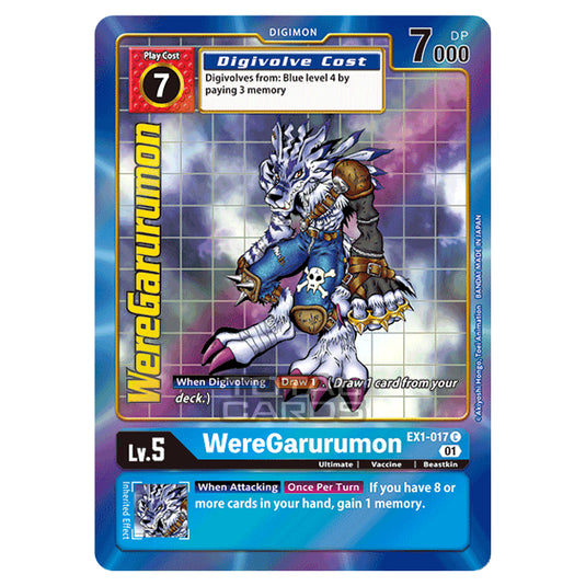 Digimon Card Game - Classic Collection (EX01) - WereGarurumon (Common) - EX1-017A