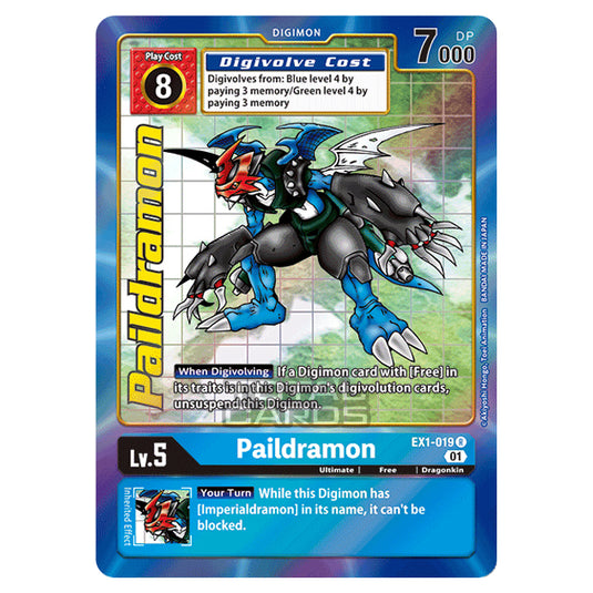 Digimon Card Game - Classic Collection (EX01) - Paildramon (Rare) - EX1-019A