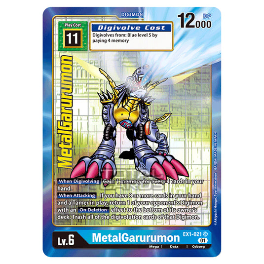 Digimon Card Game - Classic Collection (EX01) - MetalGarurumon (Super Rare) - EX1-021A
