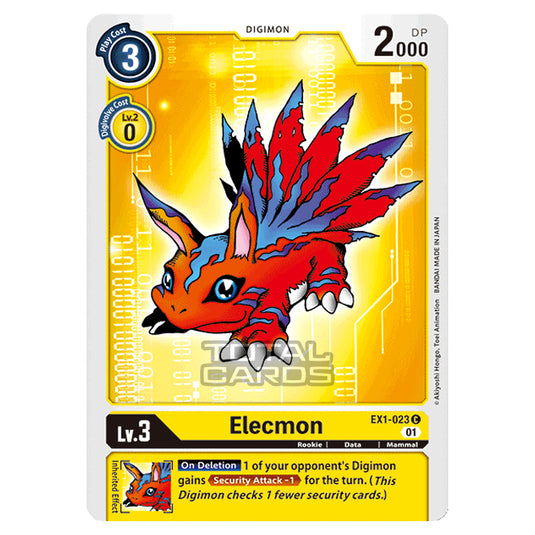 Digimon Card Game - Classic Collection (EX01) - Elecmon (Common) - EX1-023