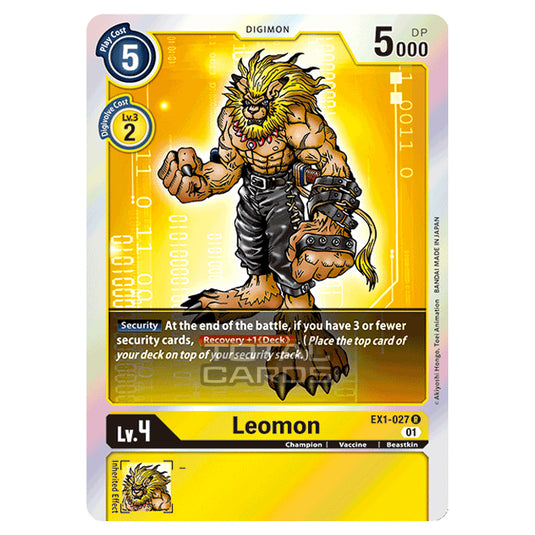 Digimon Card Game - Classic Collection (EX01) - Leomon (Rare) - EX1-027