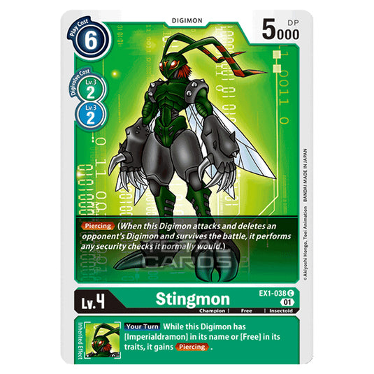 Digimon Card Game - Classic Collection (EX01) - Stingmon (Common) - EX1-038