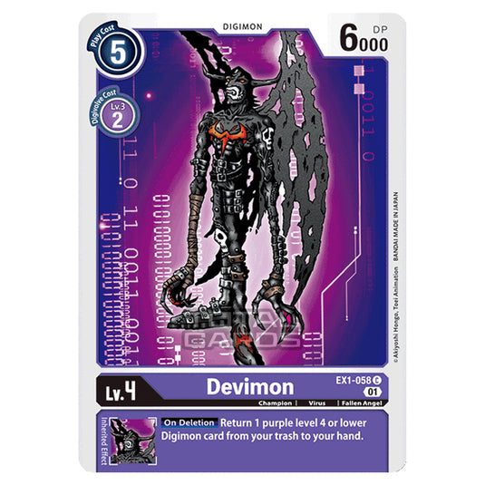 Digimon Card Game - Classic Collection (EX01) - Devimon (Common) - EX1-058