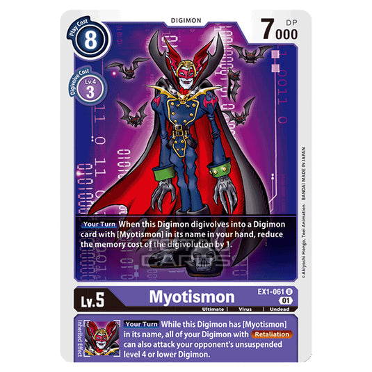 Digimon Card Game - Classic Collection (EX01) - Myotismon (Uncommon) - EX1-061