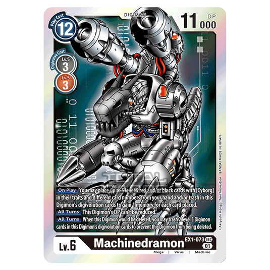 Digimon Card Game - BT-11 - Dimensional Phase - Machinedramon - (Alternative Art) - EX1-073