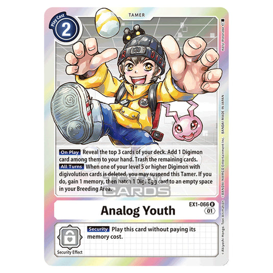 Digimon Card Game - Classic Collection (EX01) - Analog Youth (Rare) - EX1-066