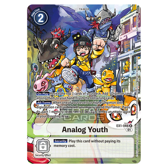 Digimon Card Game - Classic Collection (EX01) - Analog Youth (Rare) - EX1-066A