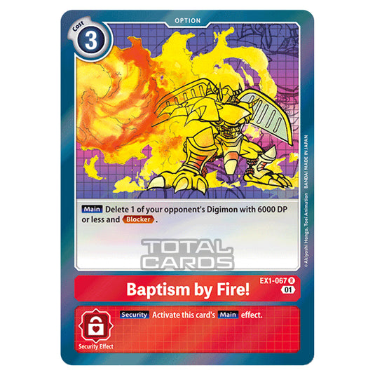 Digimon Card Game - Classic Collection (EX01) - Baptism by Fire! (Rare) - EX1-067