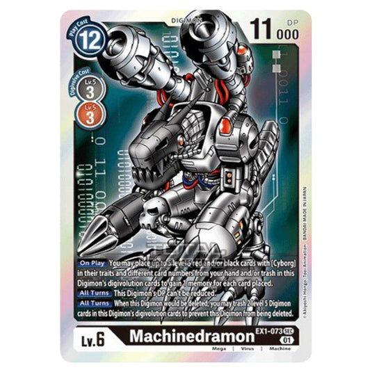 Digimon Card Game - BT-11 - Dimensional Phase - Machinedramon - (Alternative Art) - EX1-073