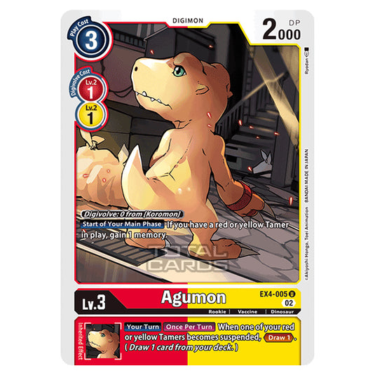 Digimon Card Game - EX04 - Alternative Being - Agumon - (Uncommon) - EX4-005