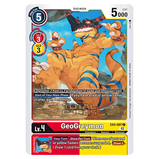 Digimon Card Game - EX04 - Alternative Being - GeoGreymon - (Common) - EX4-007