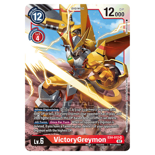 Digimon Card Game - EX04 - Alternative Being - VictoryGreymon - (Super Rare) - EX4-012