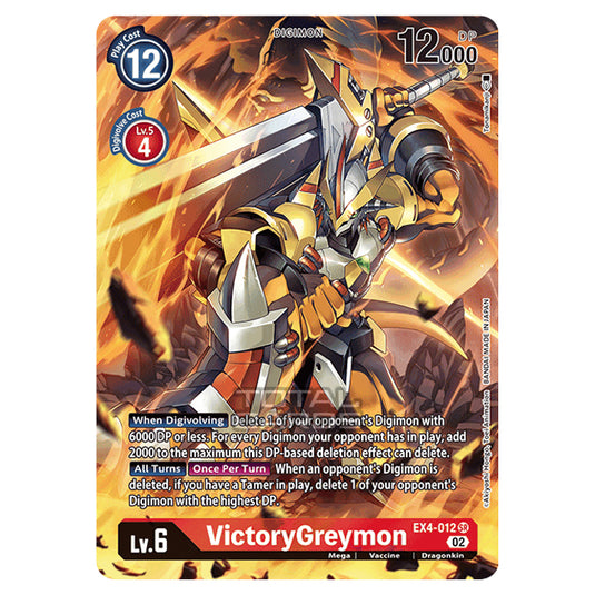 Digimon Card Game - EX04 - Alternative Being - VictoryGreymon - (Alternative Art) - EX4-012a