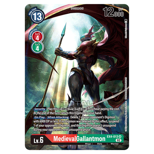 Digimon Card Game - EX04 - Alternative Being - MedievalGallantmon - (Alternative Art) - EX4-013a