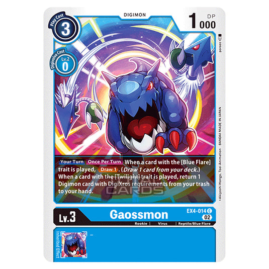 Digimon Card Game - EX04 - Alternative Being - Gaossmon - (Common) - EX4-014