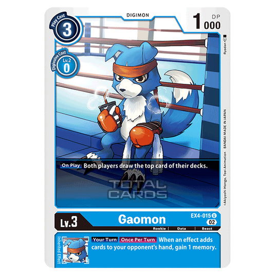 Digimon Card Game - EX04 - Alternative Being - Gaomon - (Uncommon) - EX4-015