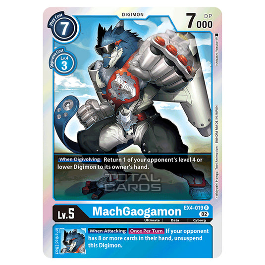 Digimon Card Game - EX04 - Alternative Being - MachGaogamon - (Rare) - EX4-019