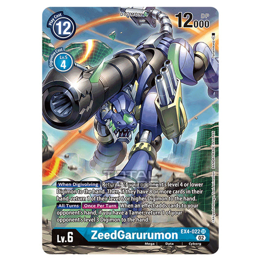 Digimon Card Game - EX04 - Alternative Being - ZeedGarurumon - (Alternative Art) - EX4-022a