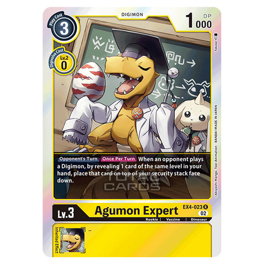 Digimon Card Game - EX04 - Alternative Being - Agumon Expert - (Rare) - EX4-023