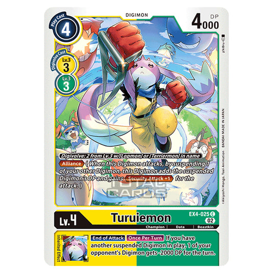 Digimon Card Game - EX04 - Alternative Being - Turuiemon - (Common) - EX4-025