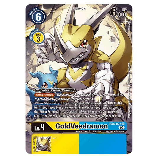 Digimon Card Game - EX04 - Alternative Being - GoldVeedramon - (Alternative Art) - EX4-027a