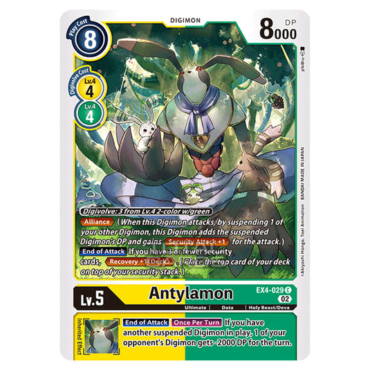 Digimon Card Game - EX04 - Alternative Being - Antylamon - (Common) - EX4-029