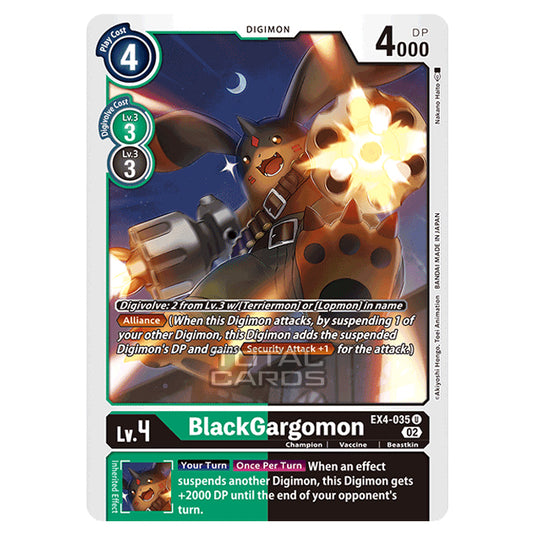 Digimon Card Game - EX04 - Alternative Being - BlackGargomon - (Uncommon) - EX4-035