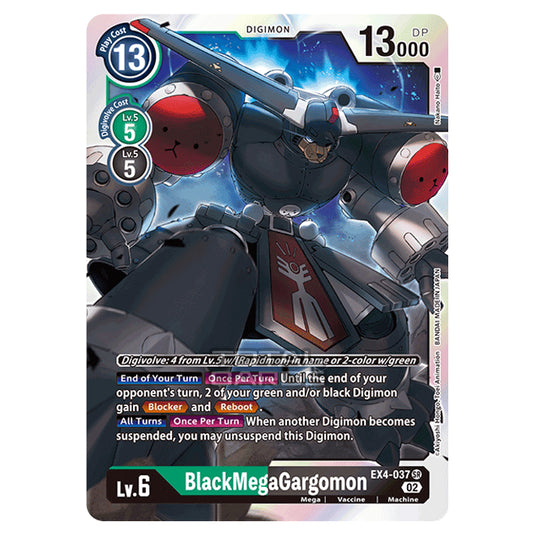 Digimon Card Game - EX04 - Alternative Being - BlackMegaGargomon - (Super Rare) - EX4-037