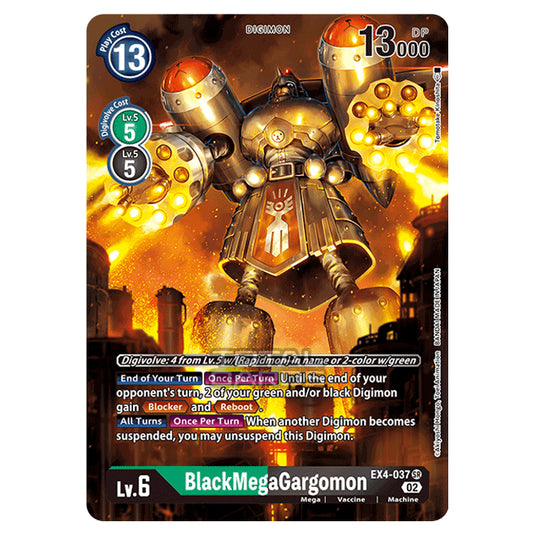 Digimon Card Game - EX04 - Alternative Being - BlackMegaGargomon - (Alternative Art) - EX4-037a