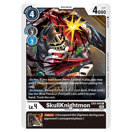Digimon Card Game - EX04 - Alternative Being - SkullKnightmon - (Common) - EX4-040
