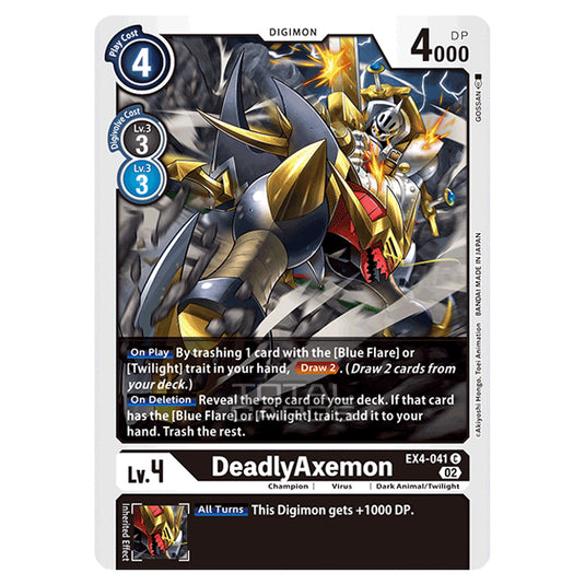 Digimon Card Game - EX04 - Alternative Being - DeadlyAxemon - (Common) - EX4-041