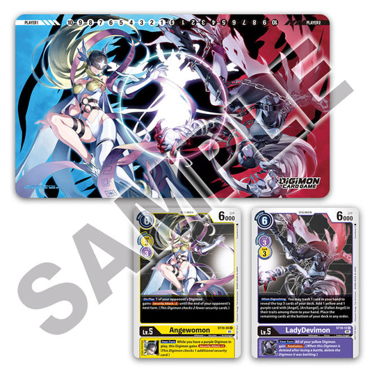 Digimon Card Game - Tamer Goods Set Angewomon & LadyDevimon - PB-14