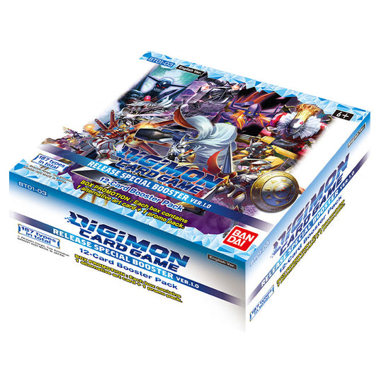 Digimon Card Game - Ver.1.0 BT01-03 - Release Special Booster Box (24 Packs)