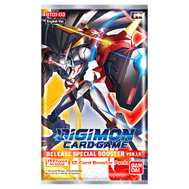 Digimon Card Game - Ver.1.5 BT01-03 - Release Special Booster Pack Digimon Card Game - Ver.1.5 BT01-03 - Release Special Booster Pack
