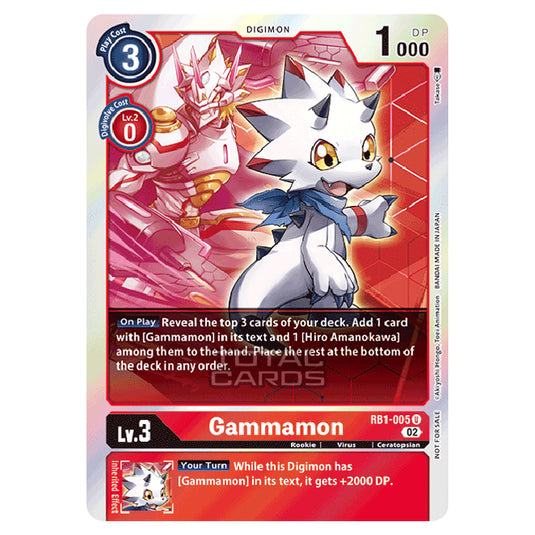 Digimon Card Game - RB-01: Resurgence Booster - Gammamon - (Rare) - RB1-006