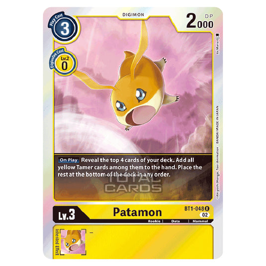 Digimon Card Game - RB-01: Resurgence Booster - Patamon - (Alternative Art) - BT1-048a